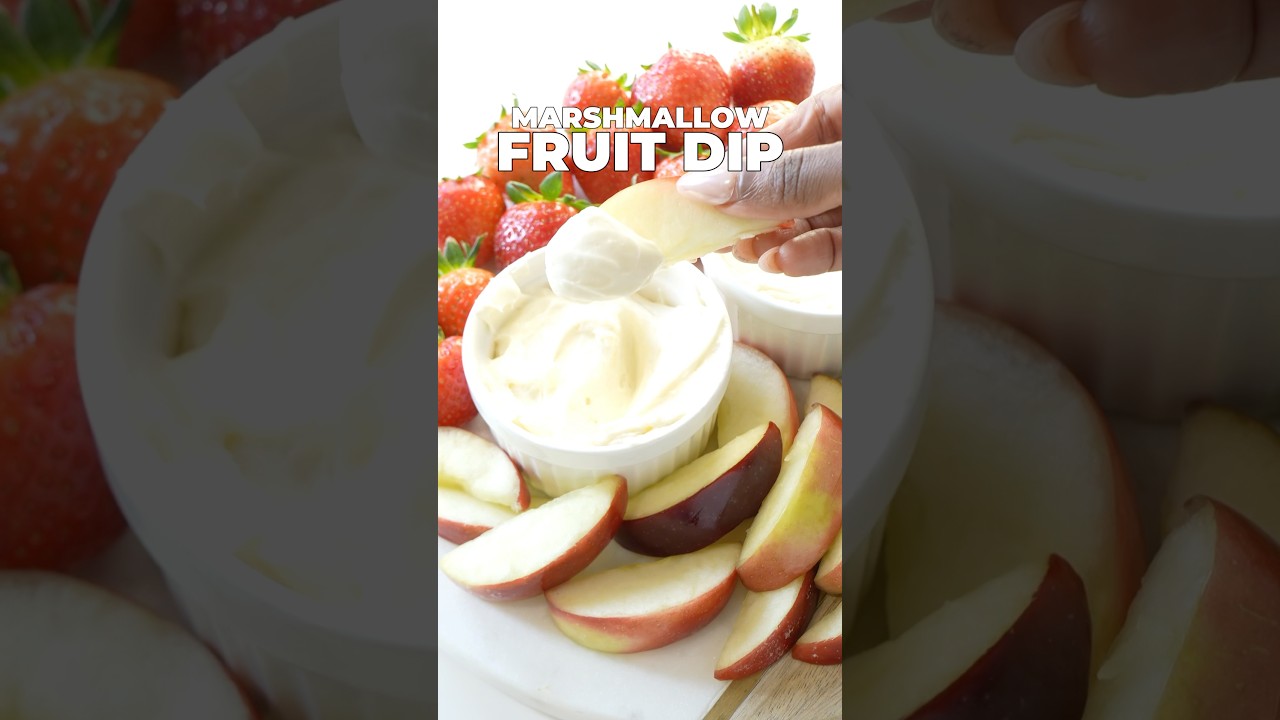 FOUR INGREDIENT ONLY FRUIT DIP #recipe #dessert