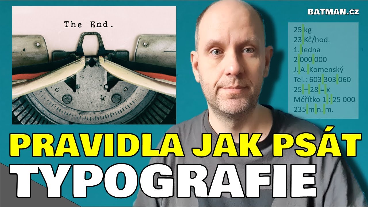 Jak psát texty - typografie
