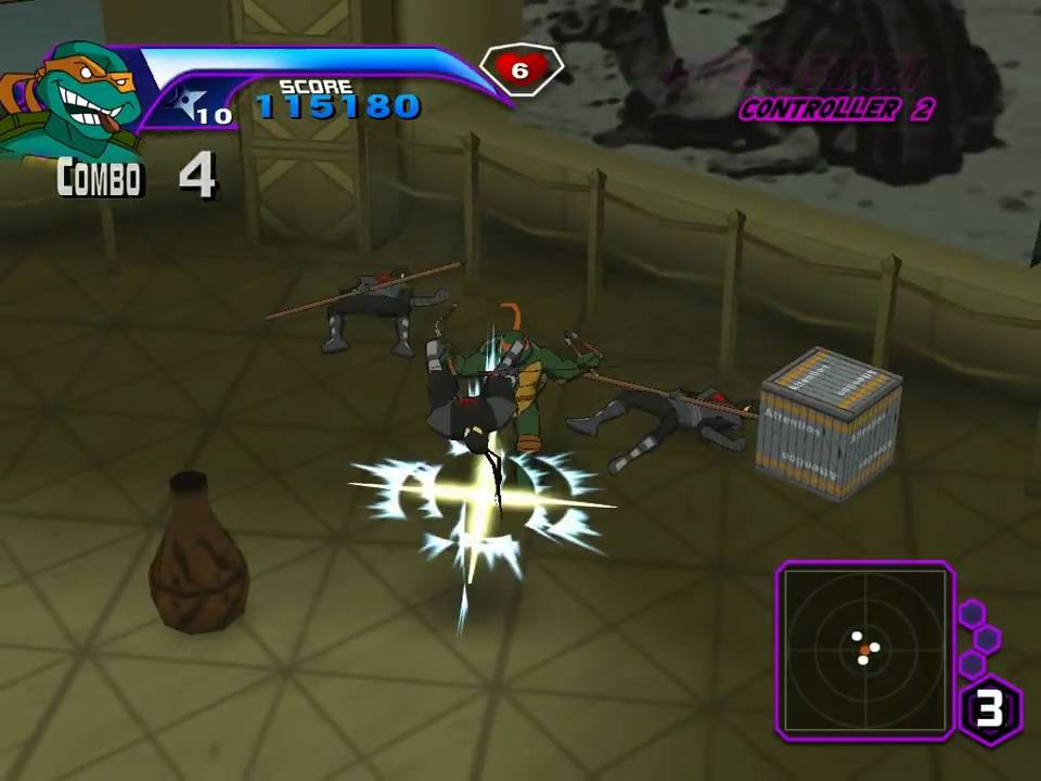 TMNT 2003 (PS2,PC) - Final Battles + Gameplay