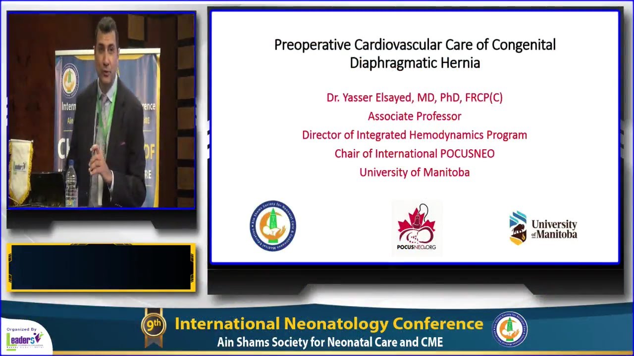 Preoperative Cardiovascular Care of Congenital Diaphragmatic Hernia Prof. Yasser Elsayed