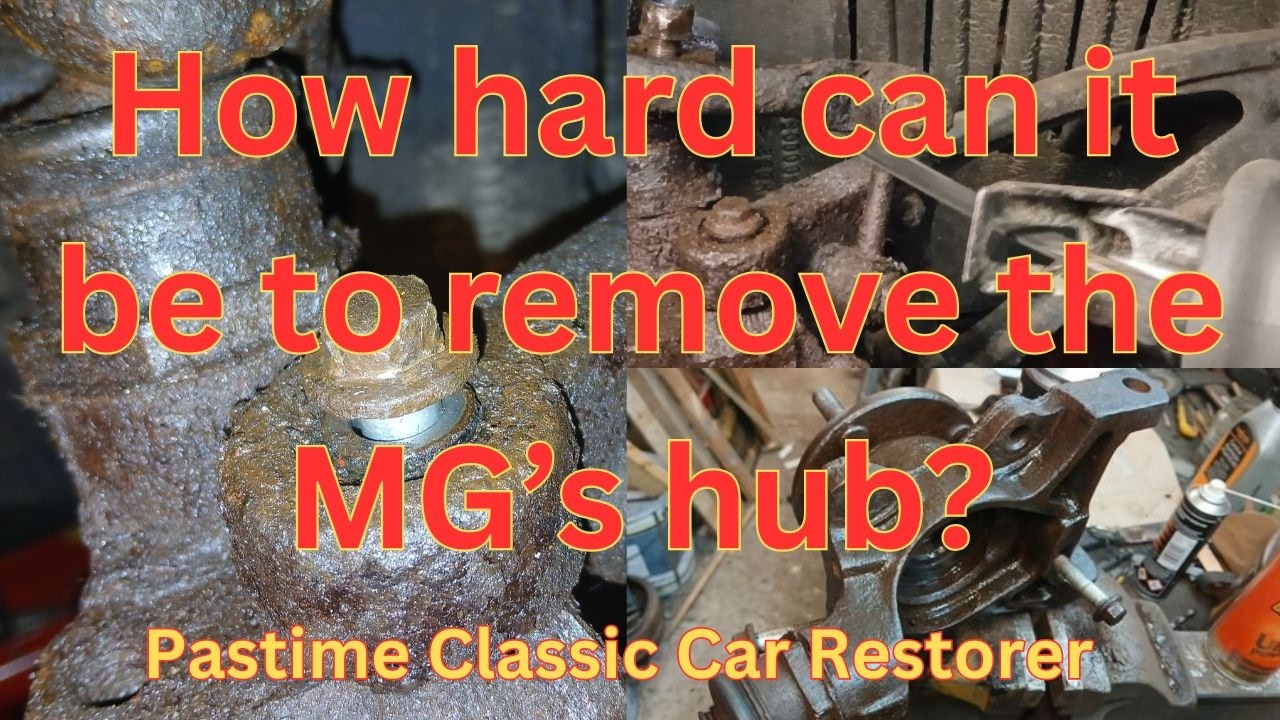 Hub and drive shaft removal on my classic car,it was so rusty it put up a fight.#classiccar