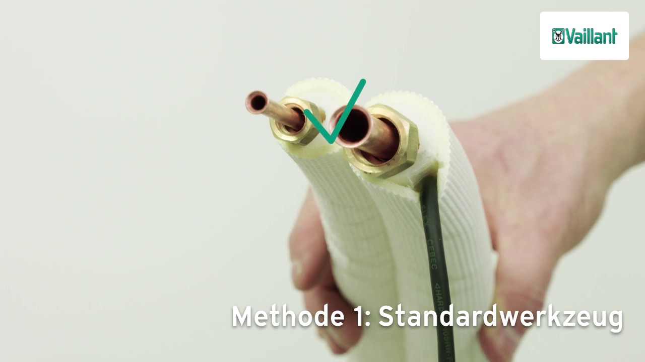 aroTHERM VWL AS Kältemittelleitungen anschliessen