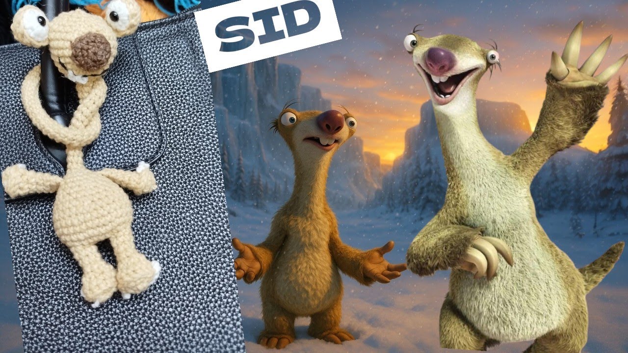 how to kint sid from ice age /amigurumi ice age sid شخصيه سيد من العصر الجليدي #crochet #باترون #تعل