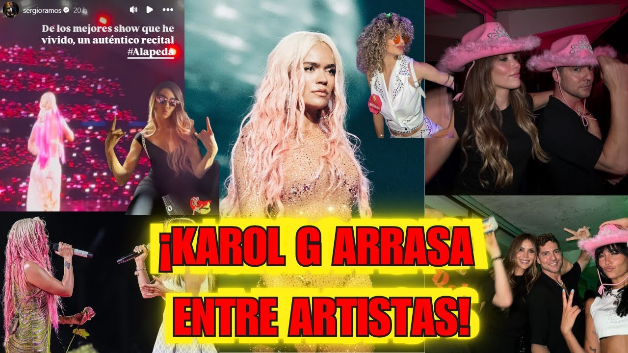 KAROL G REVOLUCIONA el Bernabéu: Lluvia de FAMOSOS vibraron con “La BICHOTA” en Madrid