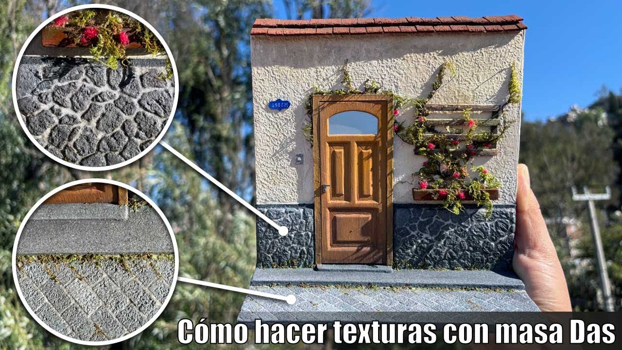 Arte 3D fachada miniatura #diorama #miniaturas #diy #das #arte3d