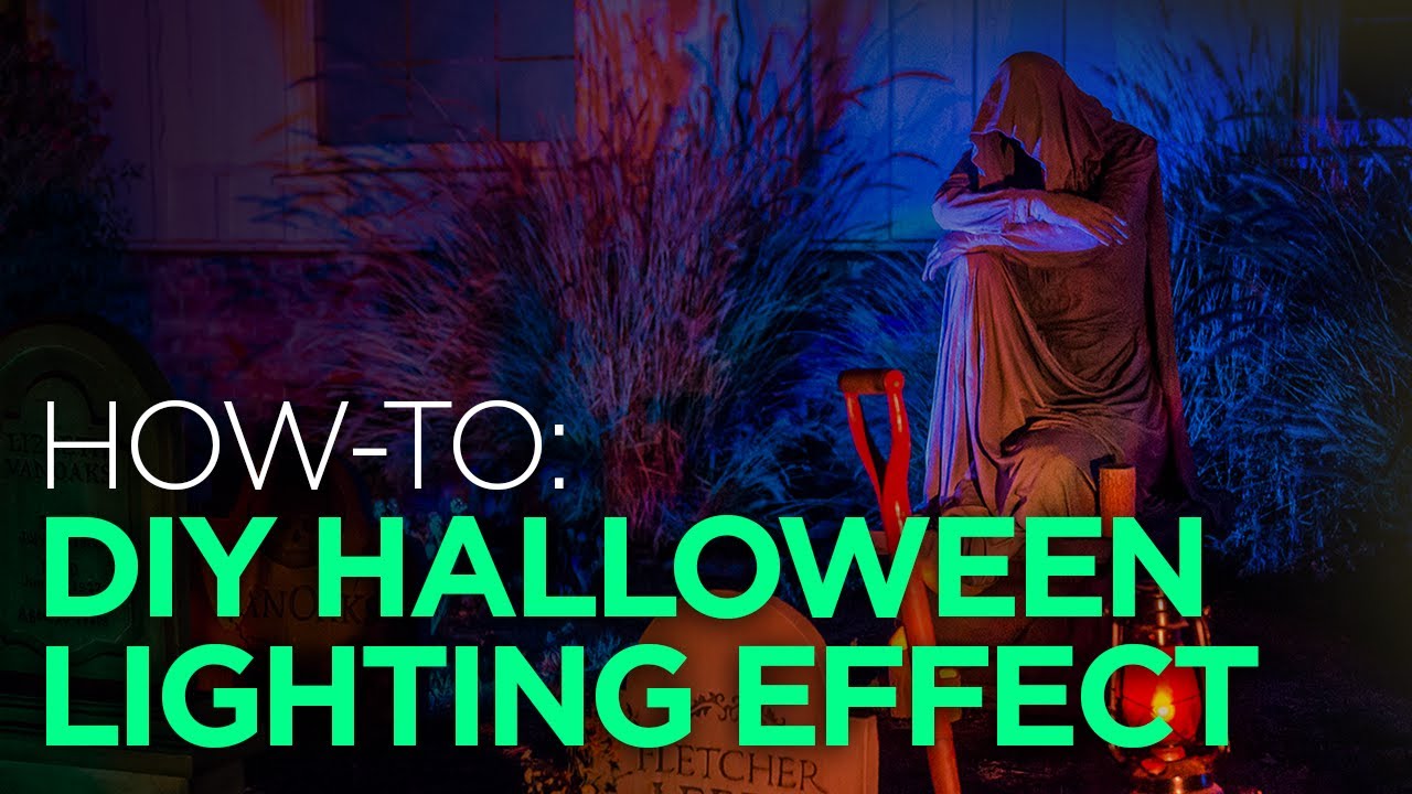 DIY Animated Halloween Lighting Effect