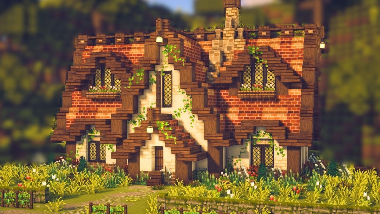 Minecraft 🍇 Grapeyard House Tutorial | Mizuno's 16 Craft Resource Pack