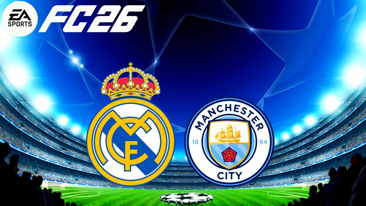 🔴 REAL MADRID x MANCHESTER CITY CHAMPIONS LEAGUE 2026 SIMULAÇÃO FUTEBOL EA FC 26