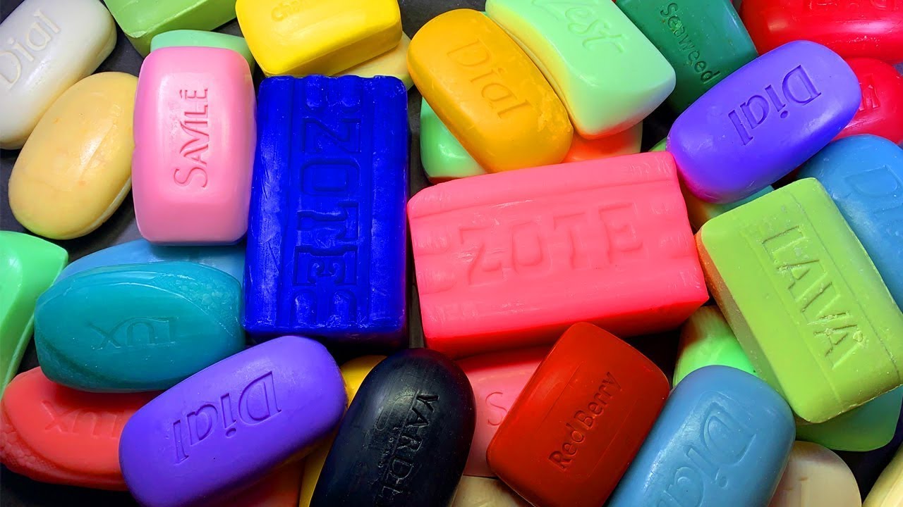 Leisurely unpacking soap / ASMR Soap cutting cubes