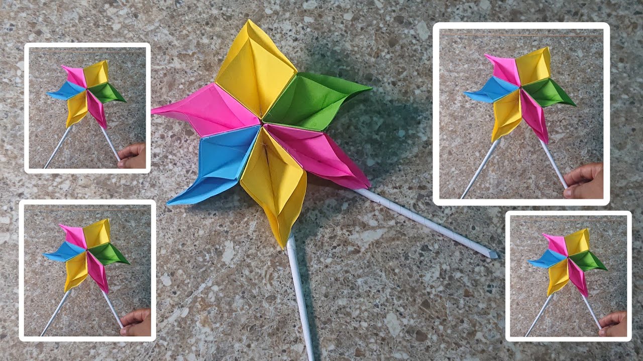 Ide kerajinan cantik dari kertas origami || Flower making with paper
