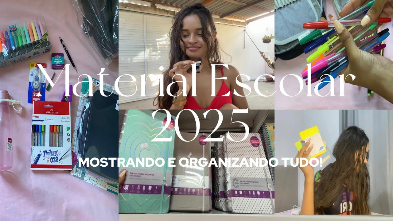 Meu Material Escolar 2025 | organizando tudo com vocês.. 📚🎓