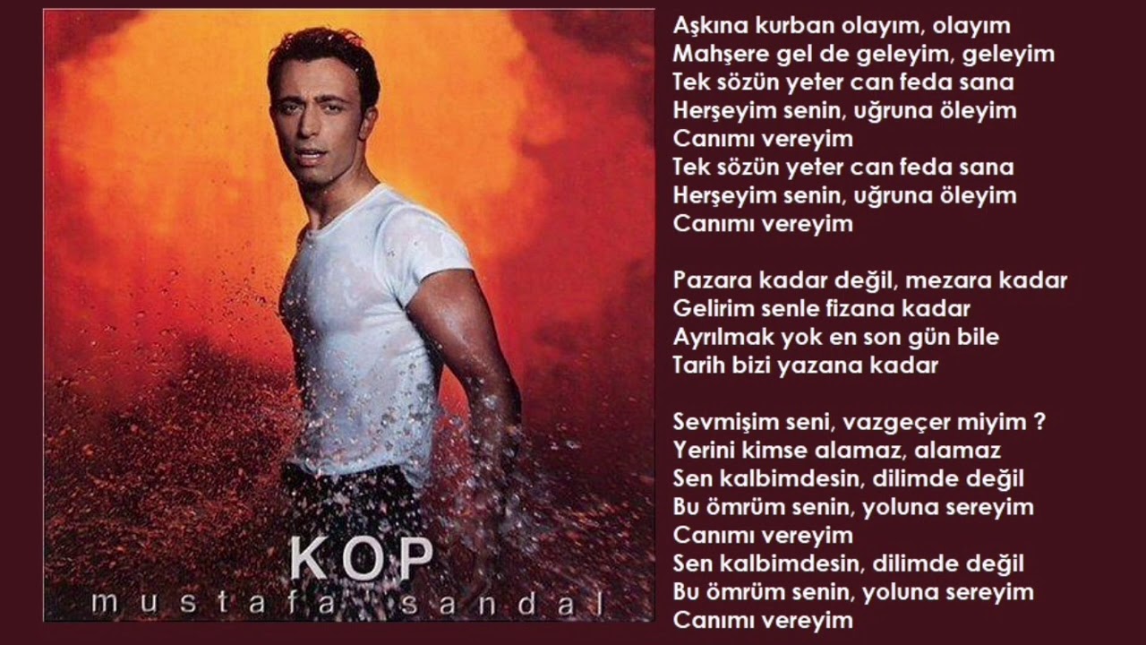 Mustafa Sandal - Pazara Kadar (Orijinal Karaoke)