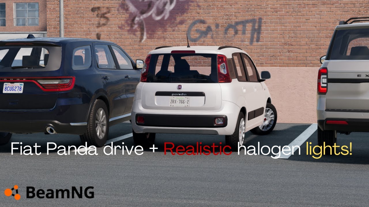 BeamNG.drive - City Driving in Agent's Fiat Panda