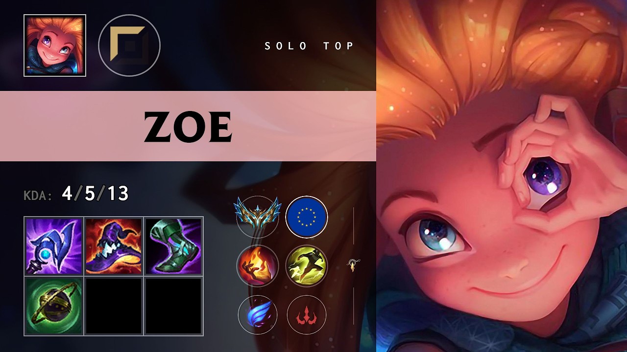 Zoe Top vs Ekko - EUW Challenger Patch 26.13