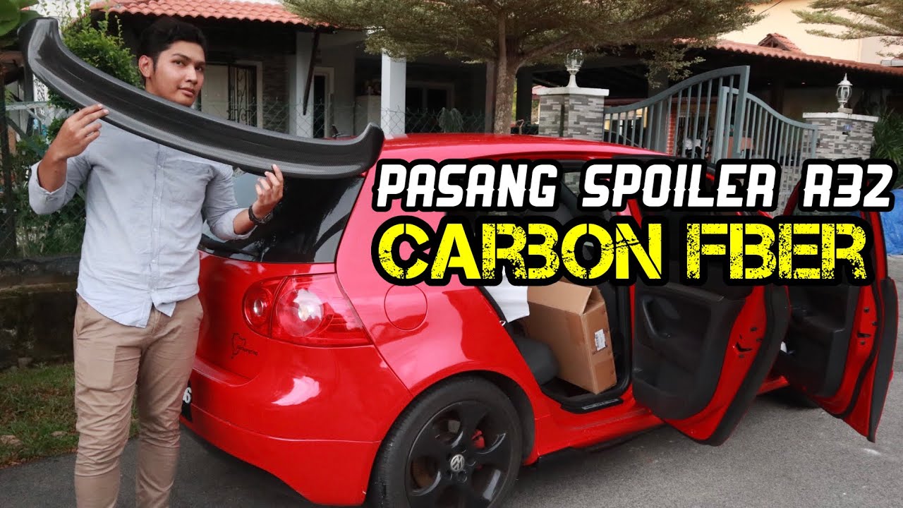 VW Golf MK5 Gti Pasang Spoiler Carbon Fiber R32! Side Mirror Carbon Fiber DIY