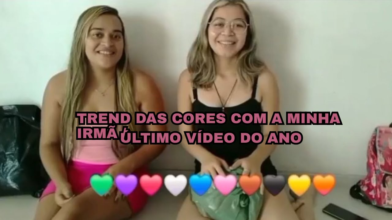 TREND DAS CORES COM A MINHA IRMÃ/ÚLTIMO VÍDEO DO ANO 💜🏡