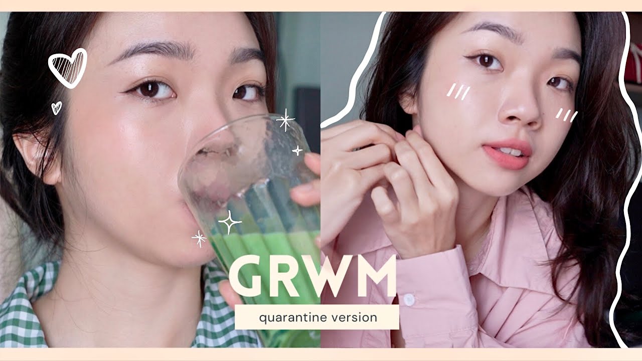 (Eng CC) GRWM: skincare, makeup, tự cắt tóc mái bay và...đi siêu thị | Trang
