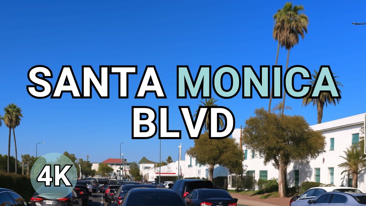 ICONIC LA Drive – Santa Monica Blvd, Hollywood (4K POV)