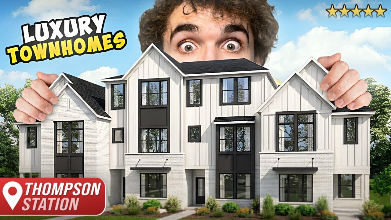 3-Story Thompson’s Station Townhome has an Optional ELEVATOR… 👀 | Full Tour