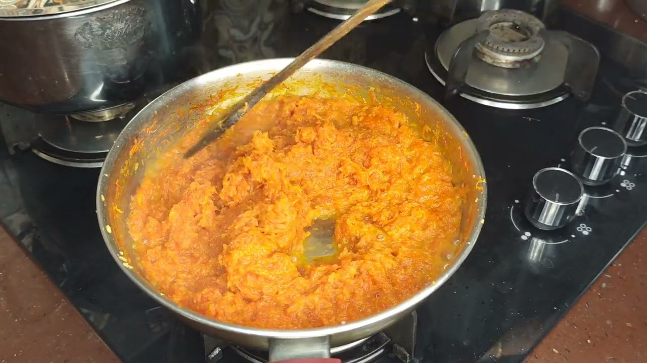 😋carrot Halwa🥕 ಕ್ಯಾರೆಟ್ ಹಲ್ವಾ@samhithasaviruchi #samhitha #carrothalwa #carrot #halwa#sweet #desset 