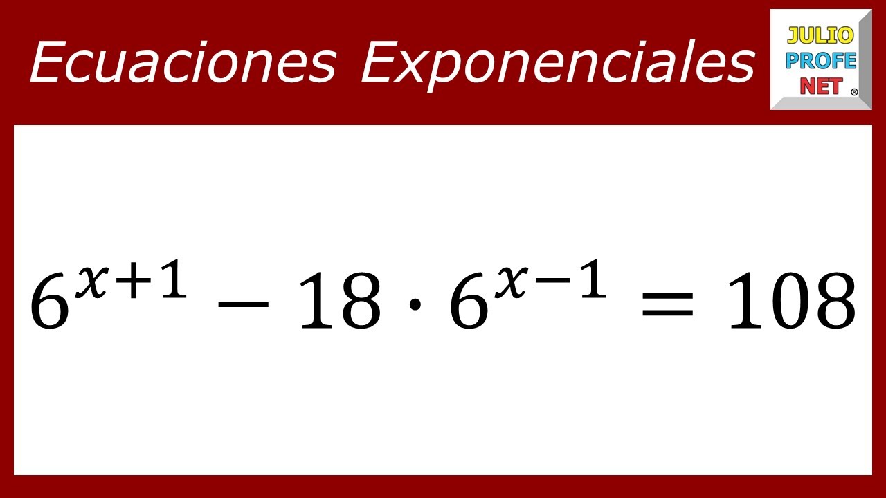Ecuaciones exponenciales | Ej. 11 #julioprofe