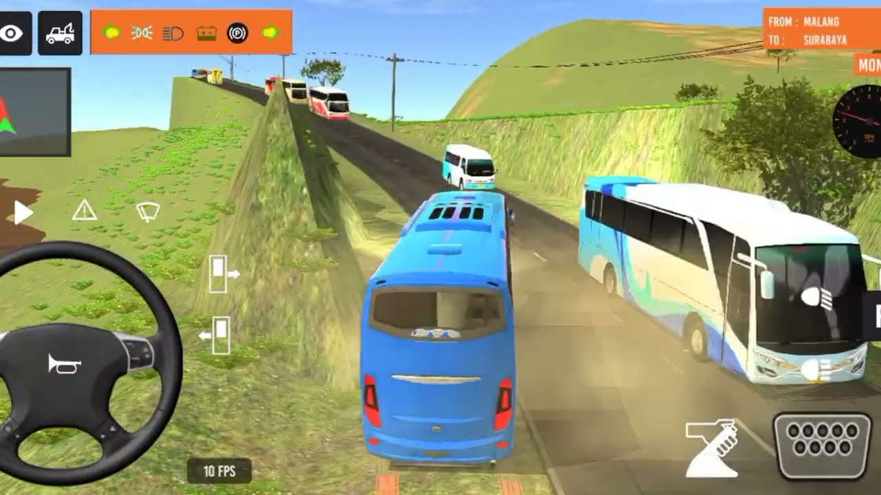🥰Bus simulator indonesia l🙅 new bus simulator indonesia ll euro coace Part-14