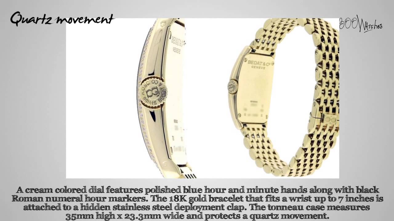 Bedat & Co No  3 18K Gold Ref 384 Diamond Watch