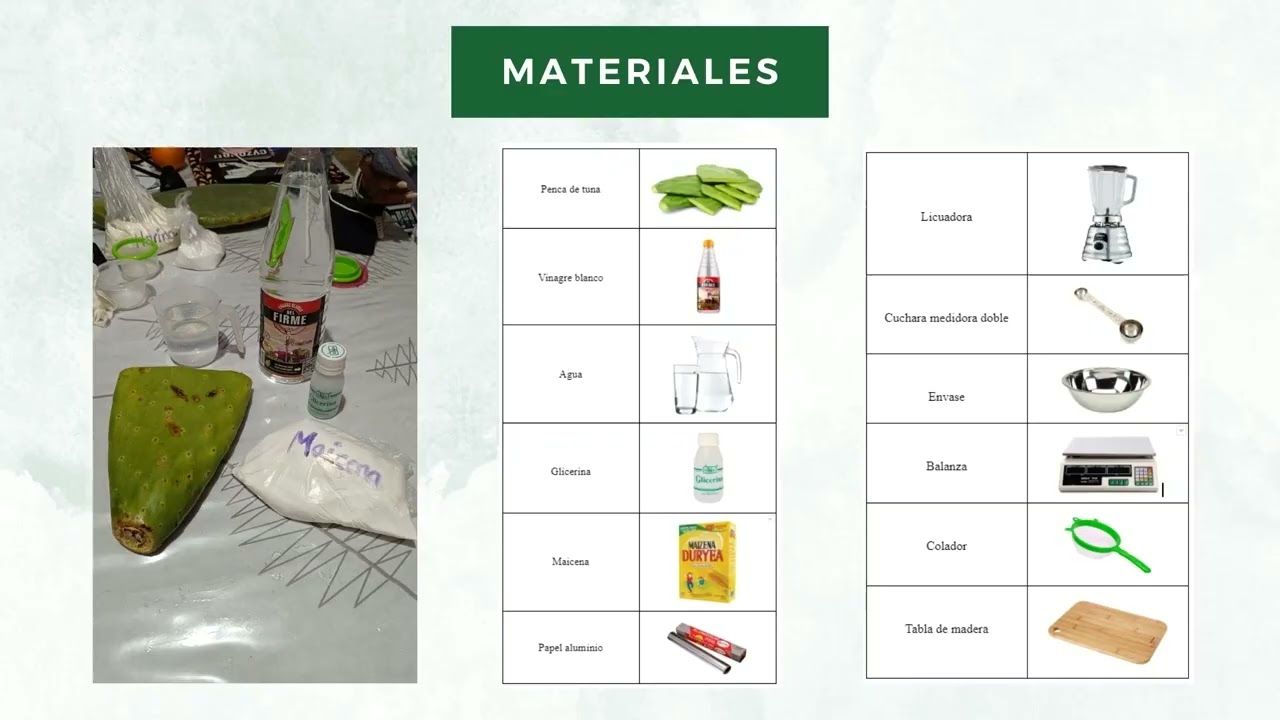 ELABORACIÓN DE BIOPLÁSTICOS A PARTIR DE ALMIDÓN DE PAPA, PENCA DE TUNA Y CÁSCARA DE NARANJA
