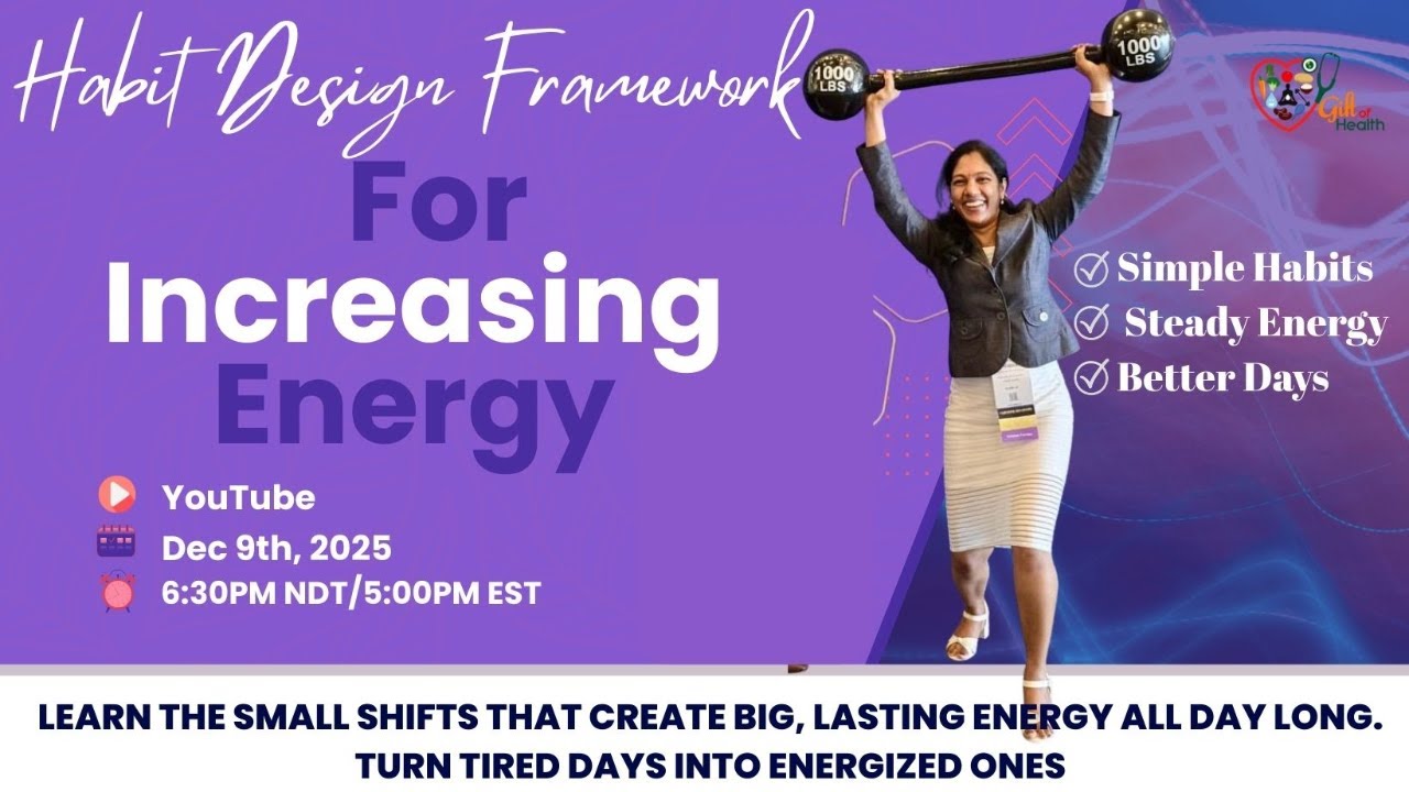 Habit Design Series: Habit Design Framework For Increasing Energy