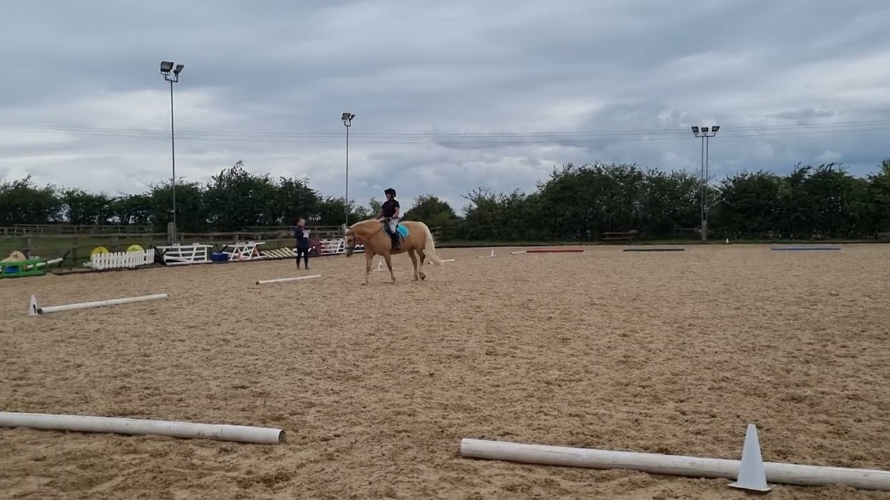 Main Arena Summer Championships 2025.  Lynn Carter, Abbeyvale Golden Rose,  E-Riders Novice 3c
