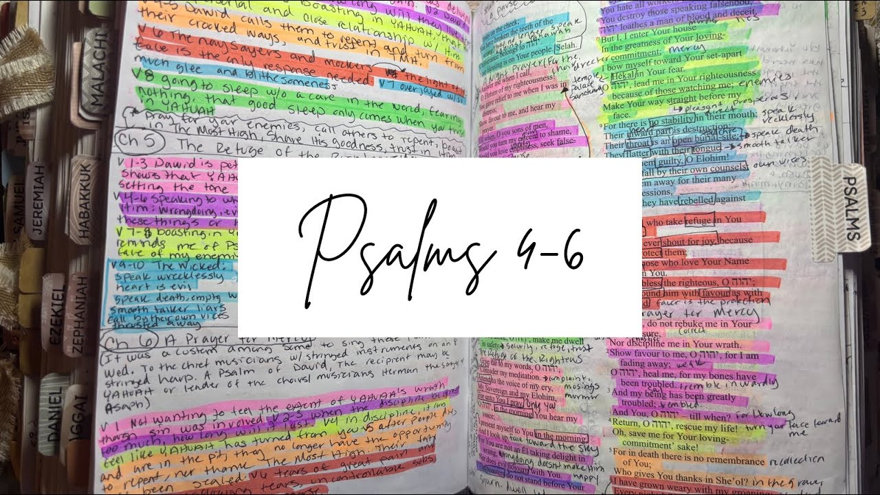 Bible Study w/ Me: Psalms 4-6