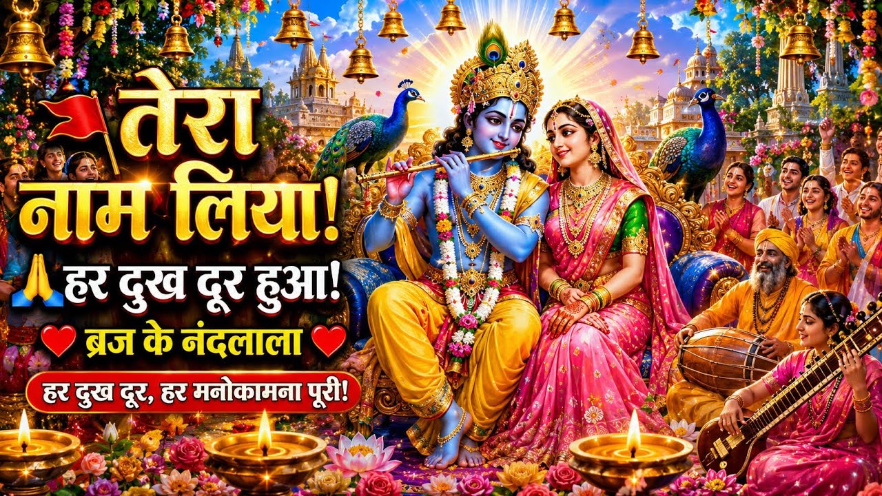 ब्रज के नंदलाला, राधा के सांवरिया | तेरा नाम लिया तो हर दुख दूर हुआ | श्रीकृष्ण का सुपरहिट भजन 2026