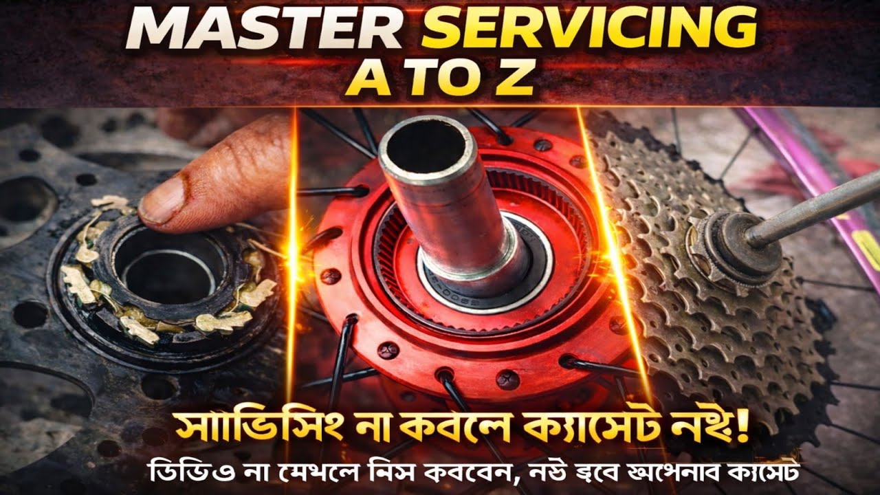 How to servicing Cassette Hub। কিভাবে নিজেই সার্ভিস করবেন ক্যাসেট হাব । DIY cycle parts 
