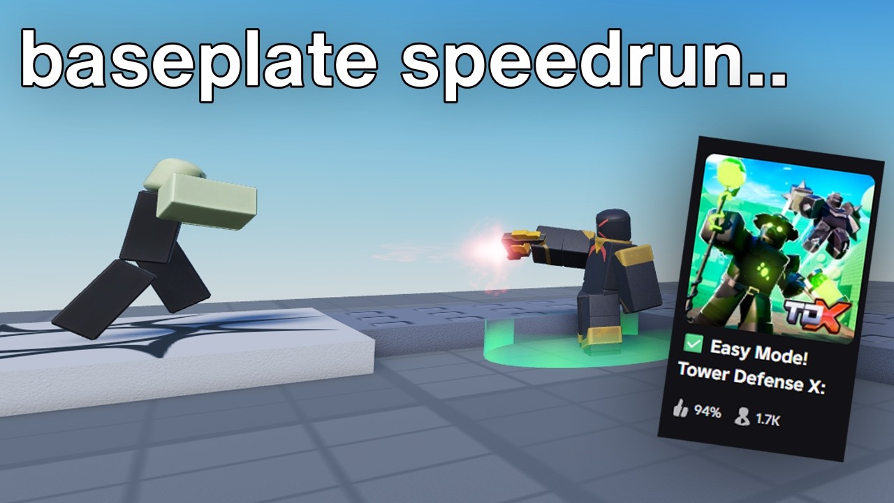 TDX Easy Rework Baseplate Speedrun (wr. 7:45) | ROBLOX