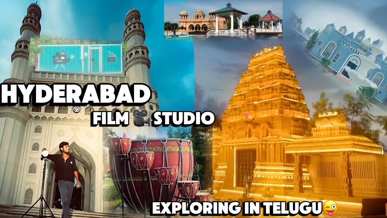 Hyderabad film studio exploring in telugu #vloging 🎬🎥📸