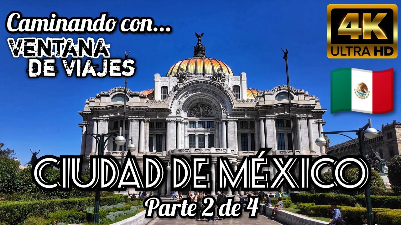 Walking Tour CDMX 4K 60FPS 🇲🇽 | Condesa, Parque Lincoln, Alameda, Hemiciclo a Juárez y Bellas Artes.