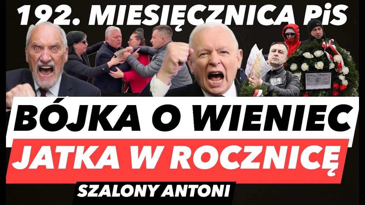 192. MIESIĘCZNICA SMOLEŃSKA 🔴 Kaczyński wyje | G&oacute;rnicy atakują, snajper na dachu i Nawrocki w akcji