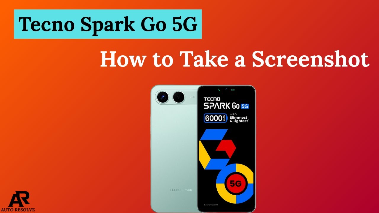 Tecno Spark Go 5G &ndash; How to Take a Screenshot