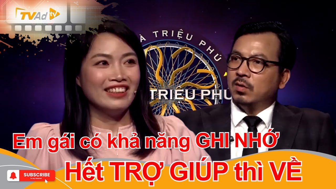 AI LÀ TRIỆU PHÚ | Em gái có khả năng GHI NHỚ, hết TRỢ GIÚP thì VỀ