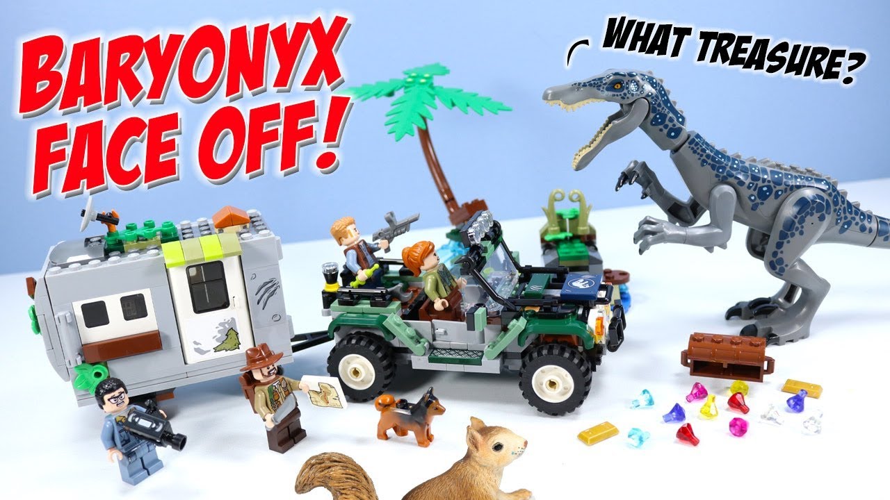 LEGO Jurassic World Baryonyx Face Off: The Treasure Hunt Speed Build 2019