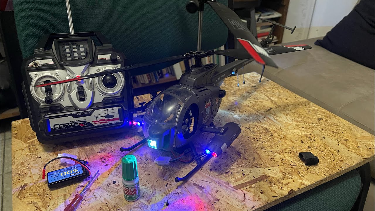 Helicóptero RC de policía reparación 🔧⚙️🔨