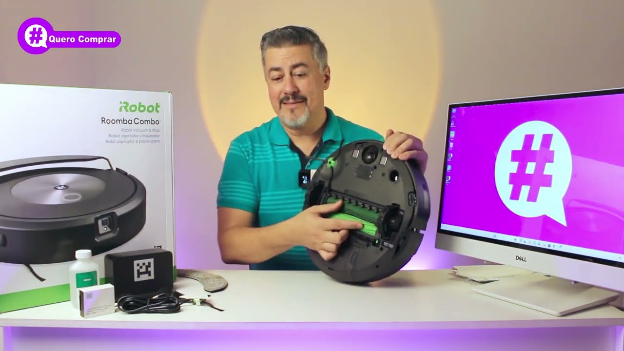 Robô Aspirador iROBOT Combo J7 @querocomprar