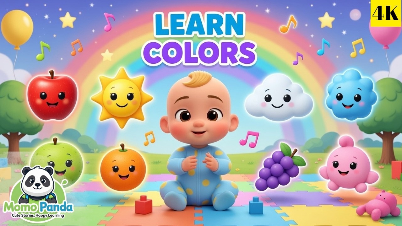 Learn Colors Song for Kids 🌈 | Color Song for Toddlers & Preschoolers | Nursery Rhymes