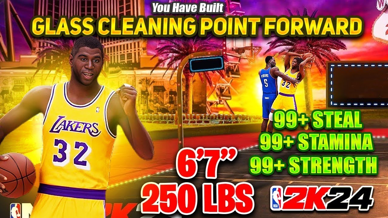 The MOST TOXIC ‘GLASS CLEANING POINT FORWARD’ Build To Make For NBA 2K24… BEST ALL AROUND BUILD!