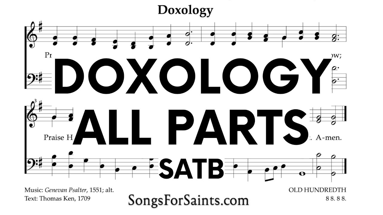 DOXOLOGY - Learn to sing four-part harmony | SATB