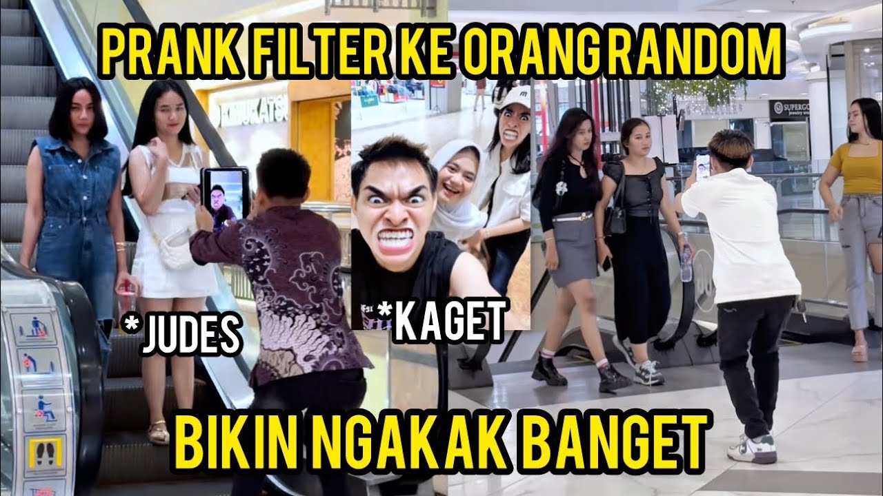 PRANK FILTER KE ORANG RANDOM BIKIN NGAKAK