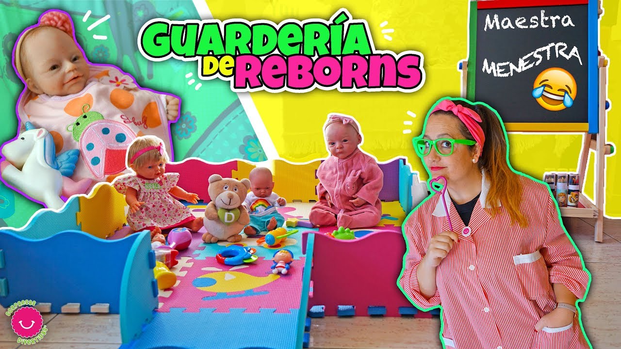 Guarder&iacute;a para beb&eacute;s REBORN con la Maestra MENESTRA - Lindea, Ben, Anuk, Neala y Darwin