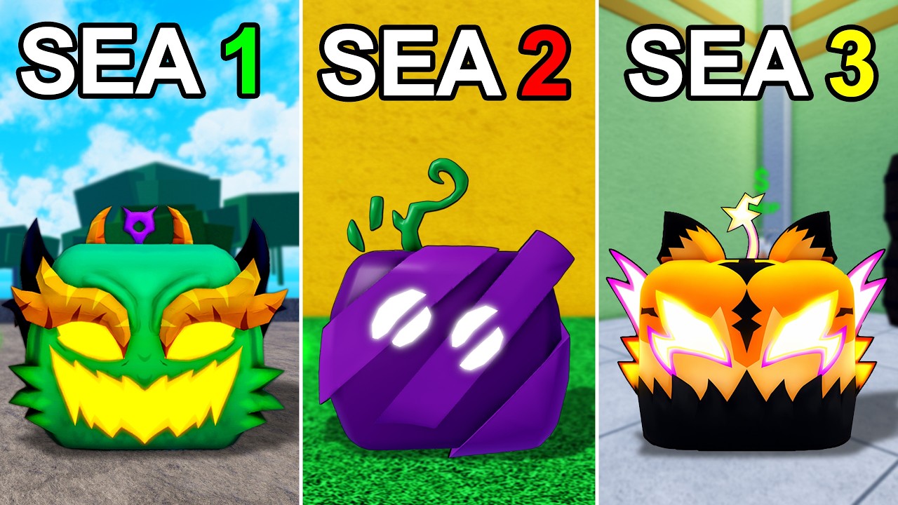 I Rolled 1000x in EVERY Sea in Blox Fruits