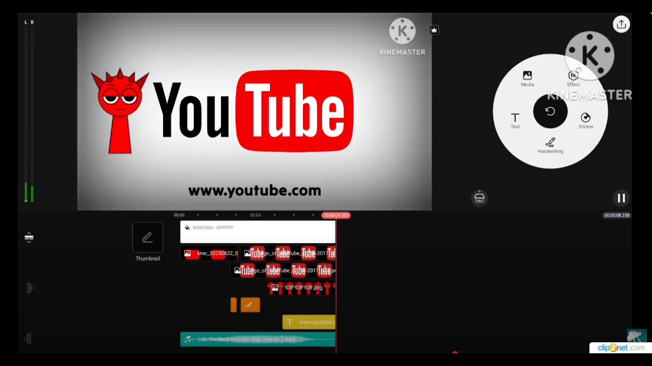 YouTube Raddy Logo Remake Kinemaster Speedrun x7 Speed @WAGDHN2026