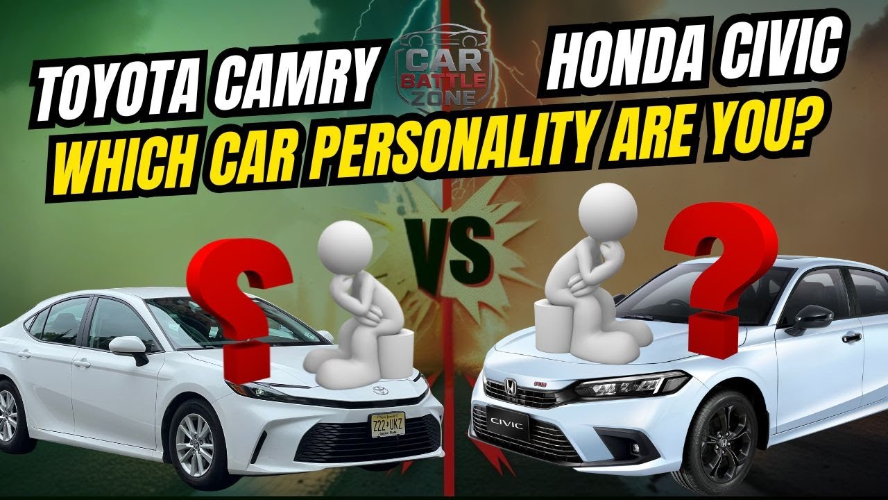 Honda Civic vs Toyota Camry 2025 - Which Car Personality Are You? (Honest Comparison)